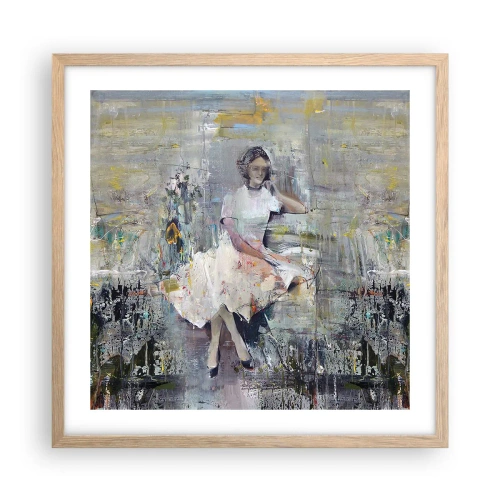 Plakát v rámu světlý dub - Klasická a moderní - 50x50 cm