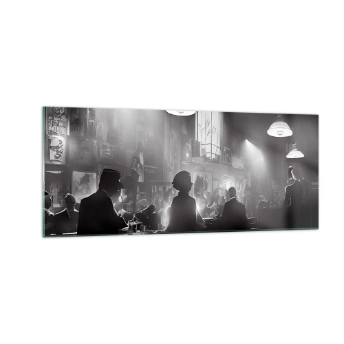 Obraz na skle - V jazzové atmosféře - 100x40 cm