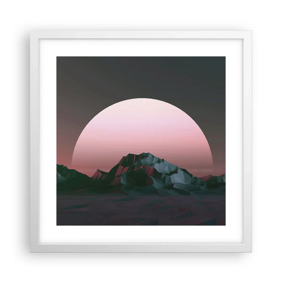 Plakát v bílém rámu - V sousední galaxii - 40x40 cm