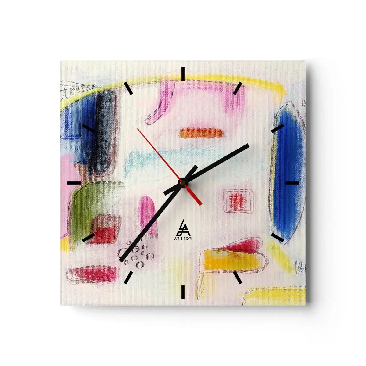 Nástěnné hodiny - Více konvexní než konkávní nebo ploché - 30x30 cm