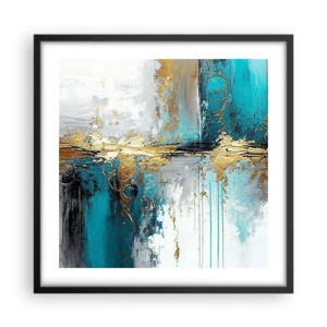 Plakát v černém rámu - Všechno plyne - 50x50 cm