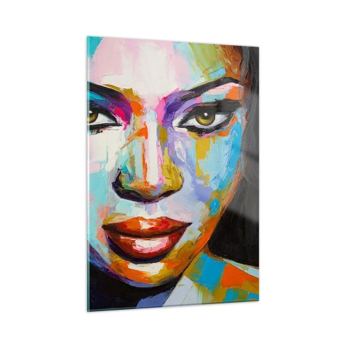 Obraz na skle - Nejde odtrhnout oči - 50x70 cm