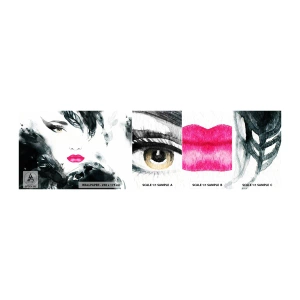 Vzor Fototapety Samolepicí Deluxe Sticker - Pozor! Femme fatale - Abstrakce, ženská tvář, Portrét ženy - 100x30 cm