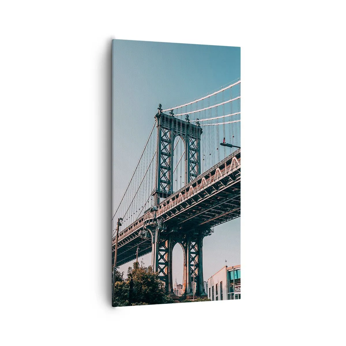 Obraz na plátně - Nad vlnami města - 65x120 cm