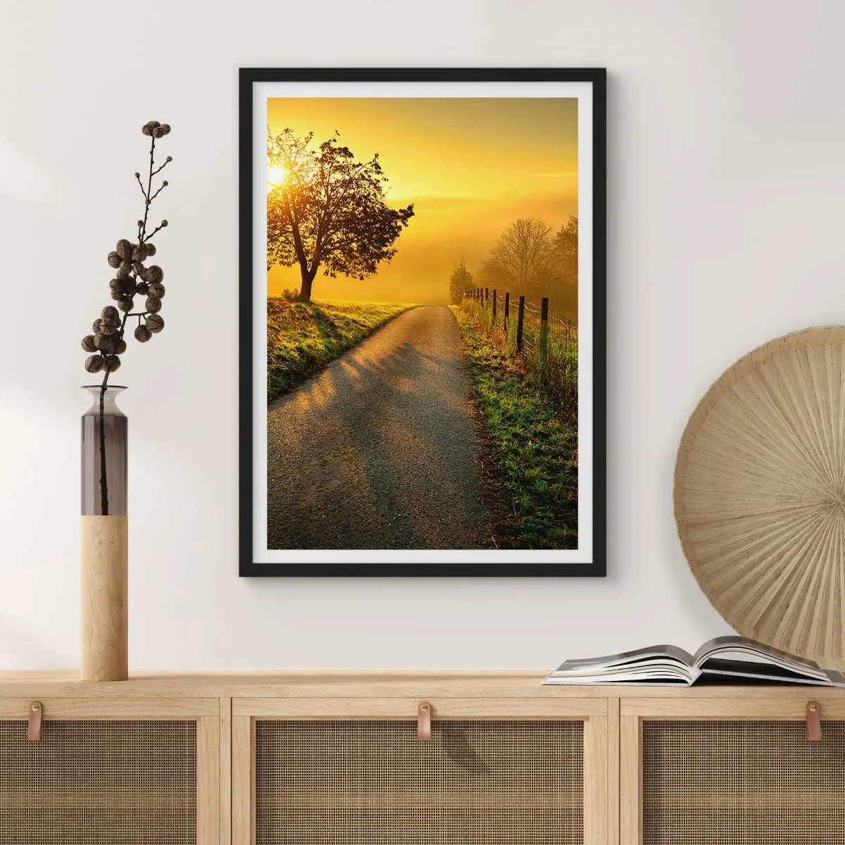 Plakát v černém rámu - Medové odpoledne - 40x50 cm