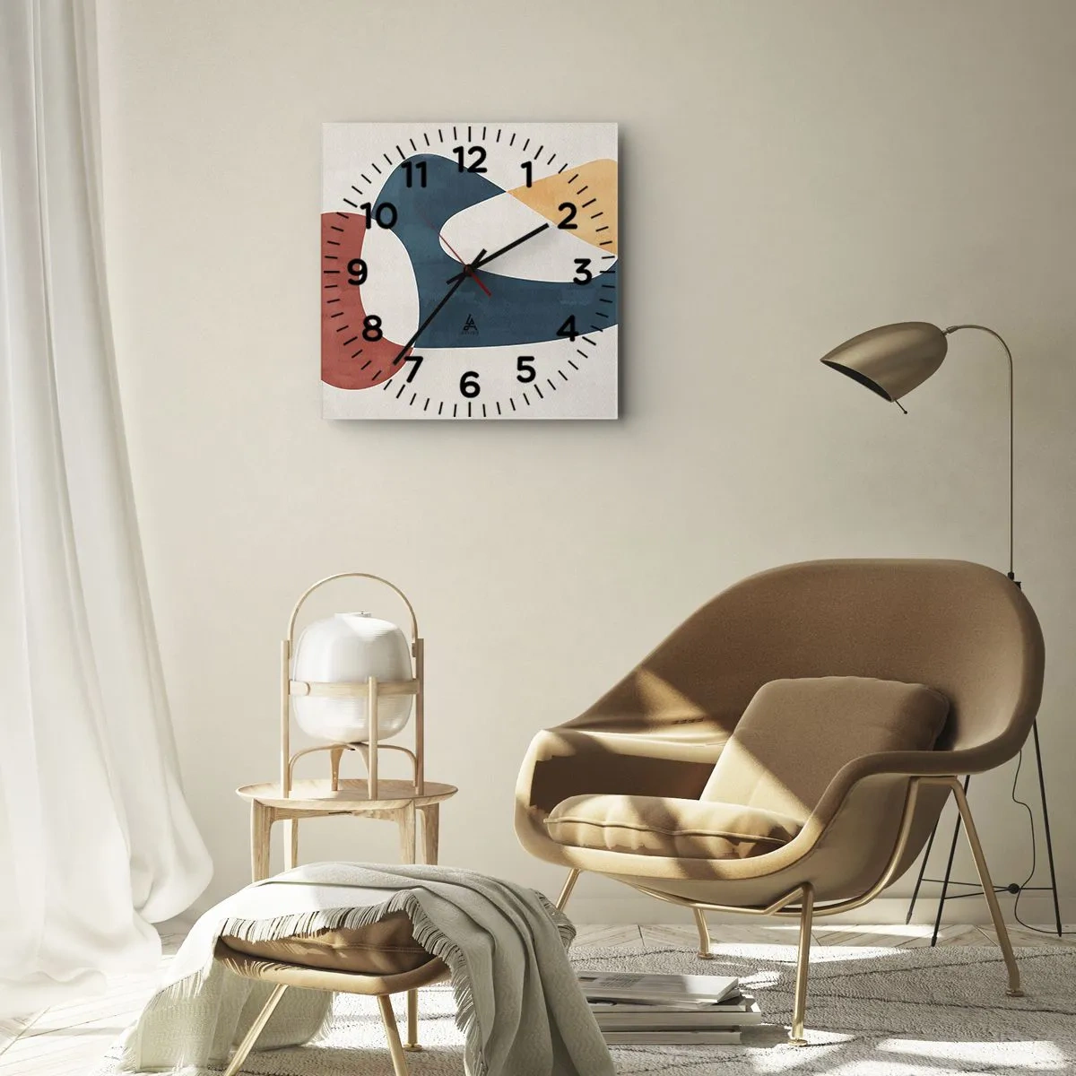 Nástěnné hodiny - Vlivy a metamorfózy - 30x30 cm