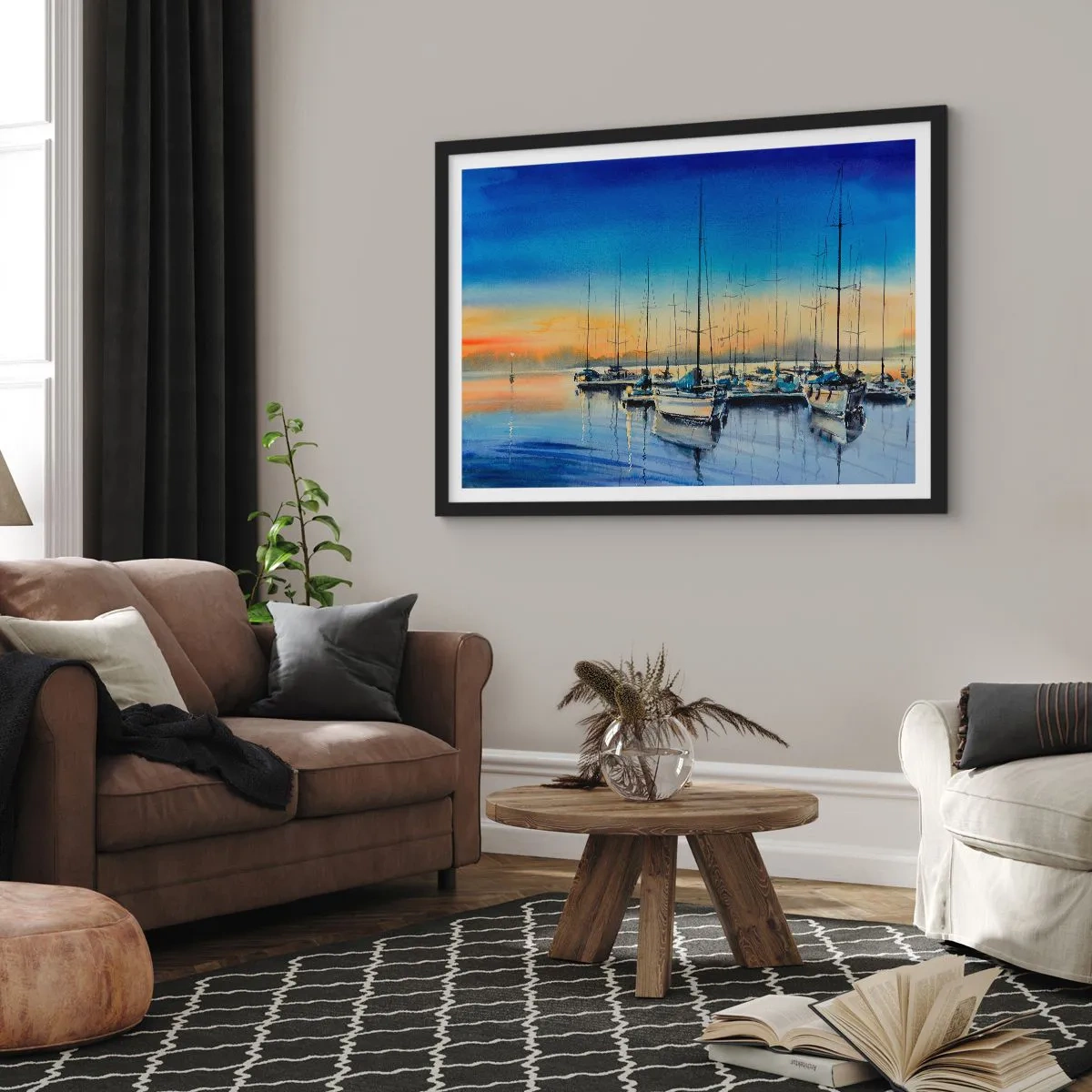 Plakát v černém rámu - Konec dobrého dne - 100x70 cm
