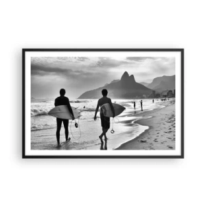 Plakát v černém rámu - Samba na jednu vlnu - 91x61 cm