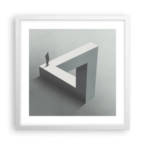 Plakát v bílém rámu - A přece je to možné - 40x40 cm