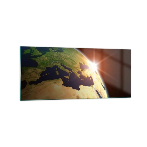 Obraz na skle - Východ slunce - 120x50 cm