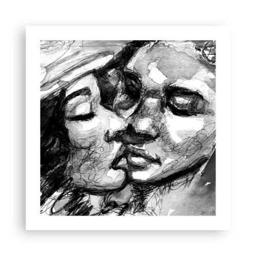 Plakát - Něžný okamžik - 50x50 cm