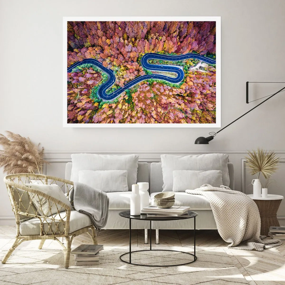 Plakát - Klikatá cesta lesem - 70x50 cm