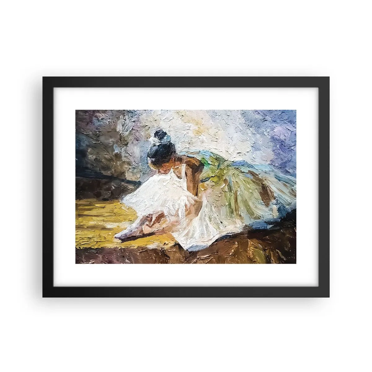 Plakát v černém rámu - Z Degasova obrazu - 40x30 cm