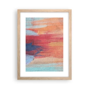 Plakát v rámu světlý dub - Stékat duhou - 30x40 cm
