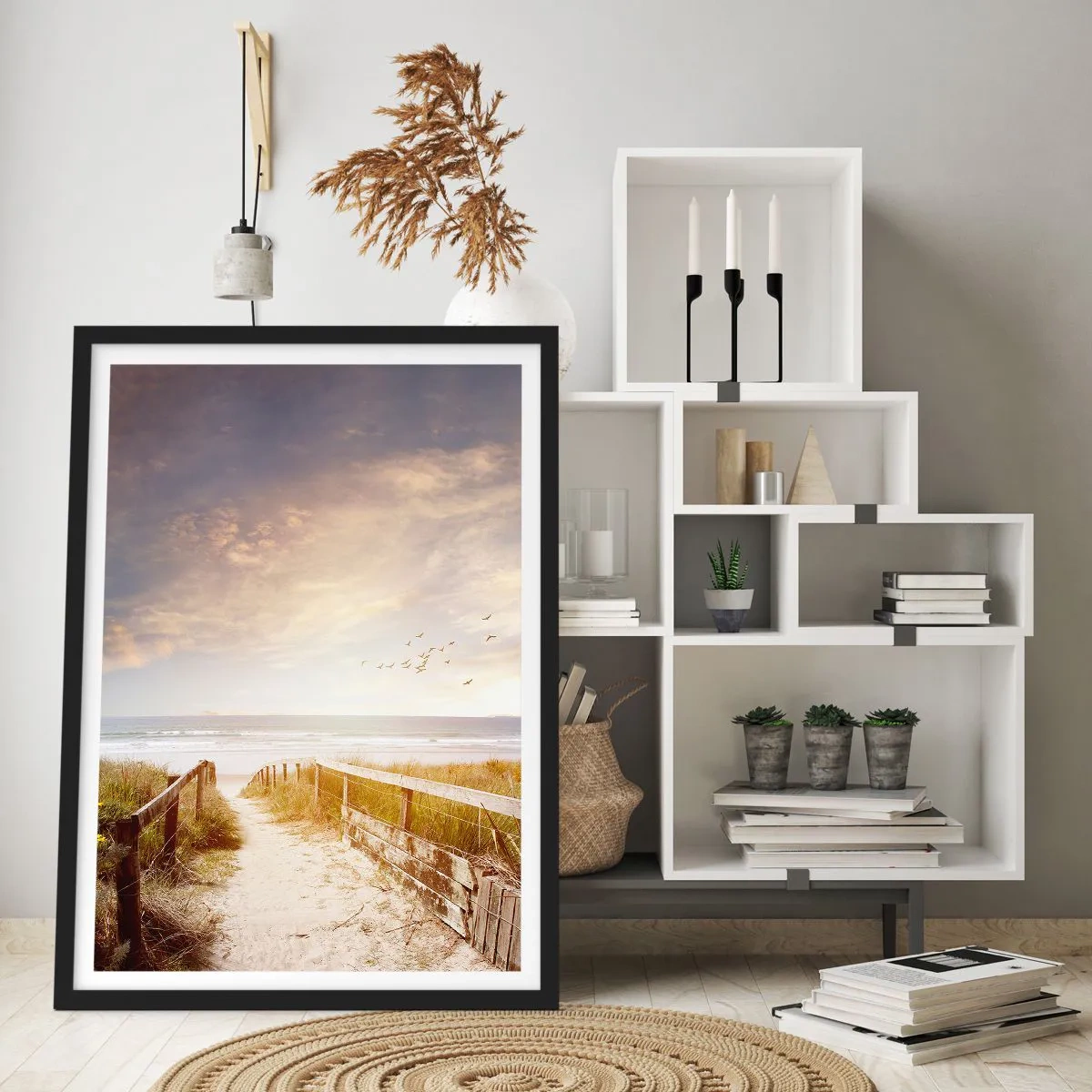 Plakát v černém rámu - Prostor klidu - 70x100 cm