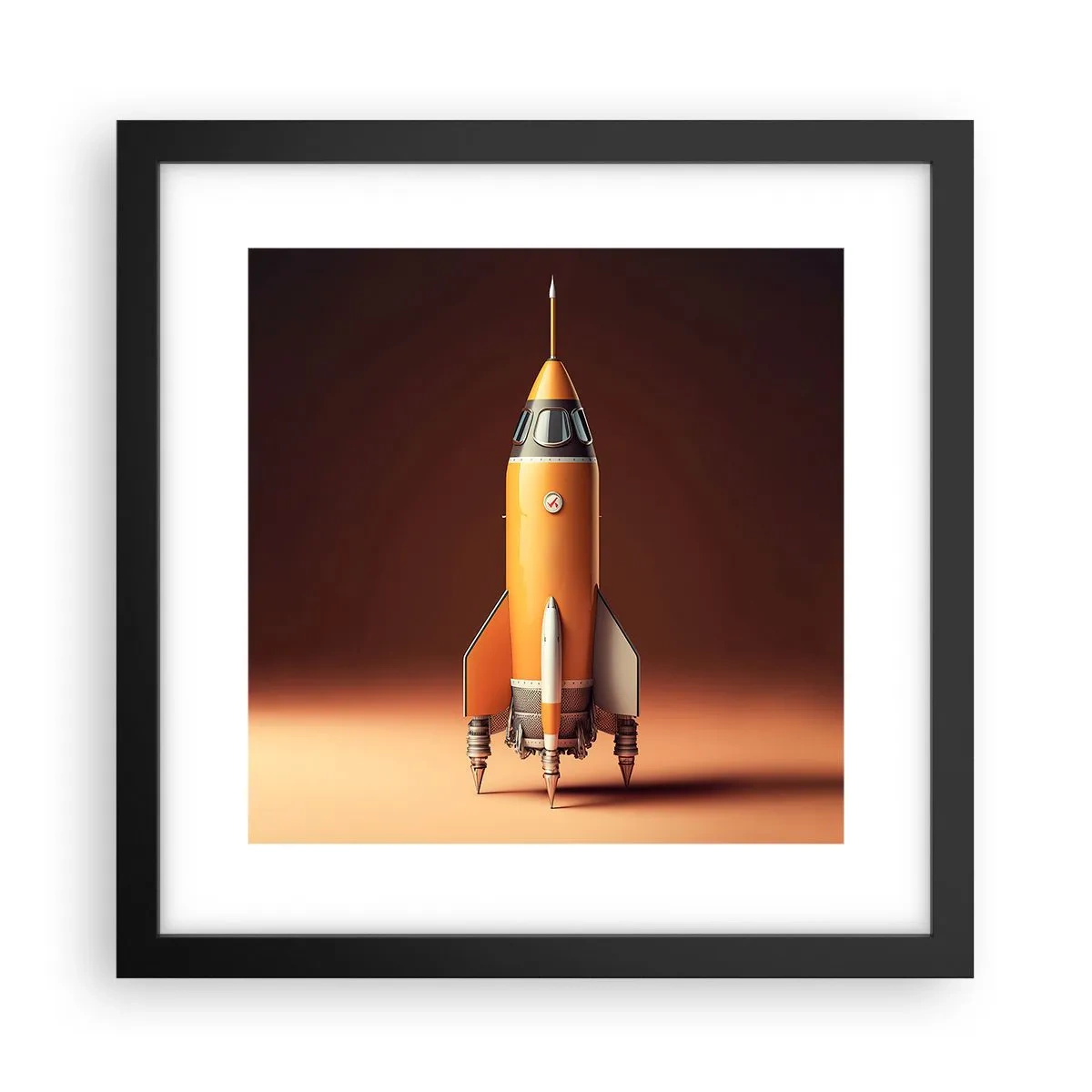 Plakát v černém rámu - Začíná to snem - 30x30 cm