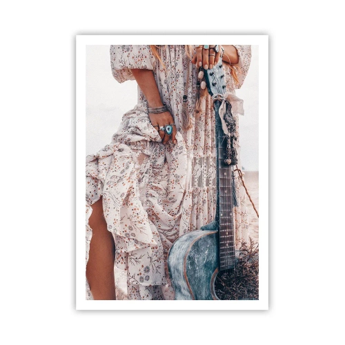 Plakát - Květinové děti na cestě - 70x100 cm