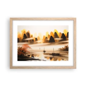 Plakát v rámu světlý dub - Dál než na Dálném východu - 40x30 cm