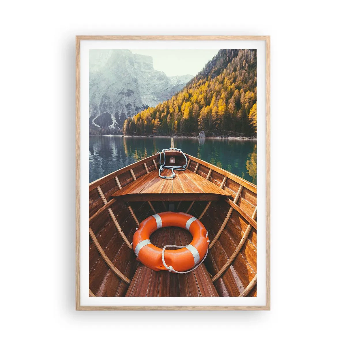 Plakát v rámu světlý dub - Horská túra - 70x100 cm