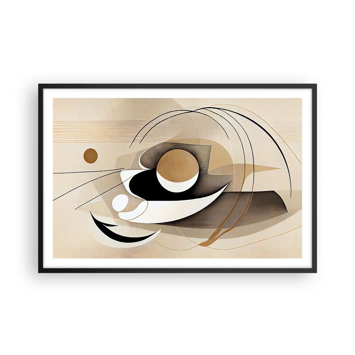 Plakát v černém rámu - Kompozice: podstata věcí - 91x61 cm