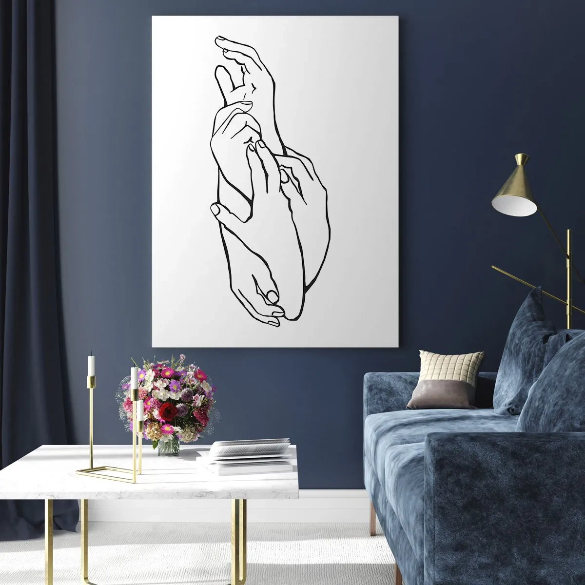 Obraz na skle - Dobrý dotek - 80x120 cm