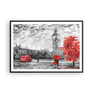 Plakát v černém rámu - Vzrušující den - 100x70 cm