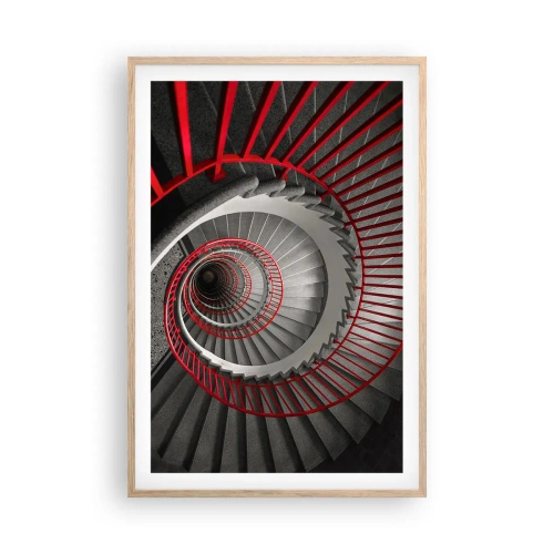 Plakát v rámu světlý dub - Architektonické hry - 61x91 cm