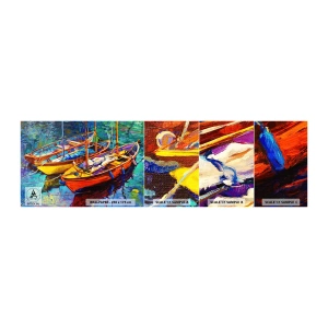 Fototapeta Vzorek Standard Eco - Na vodě husté od barev - Lodž, Plachetnice, Moře - 100x30 cm