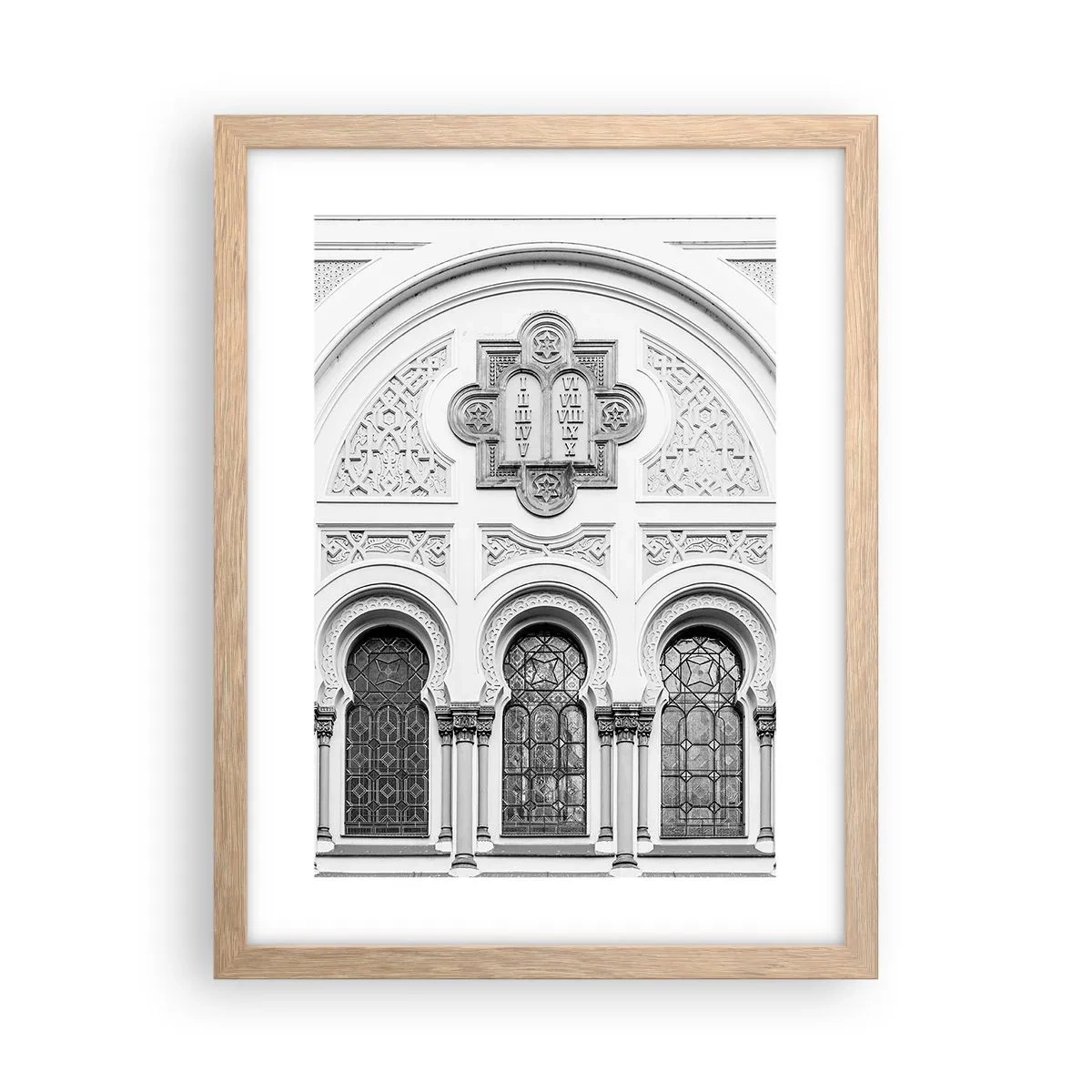 Plakát v rámu světlý dub - Na pomezí kultur - 30x40 cm