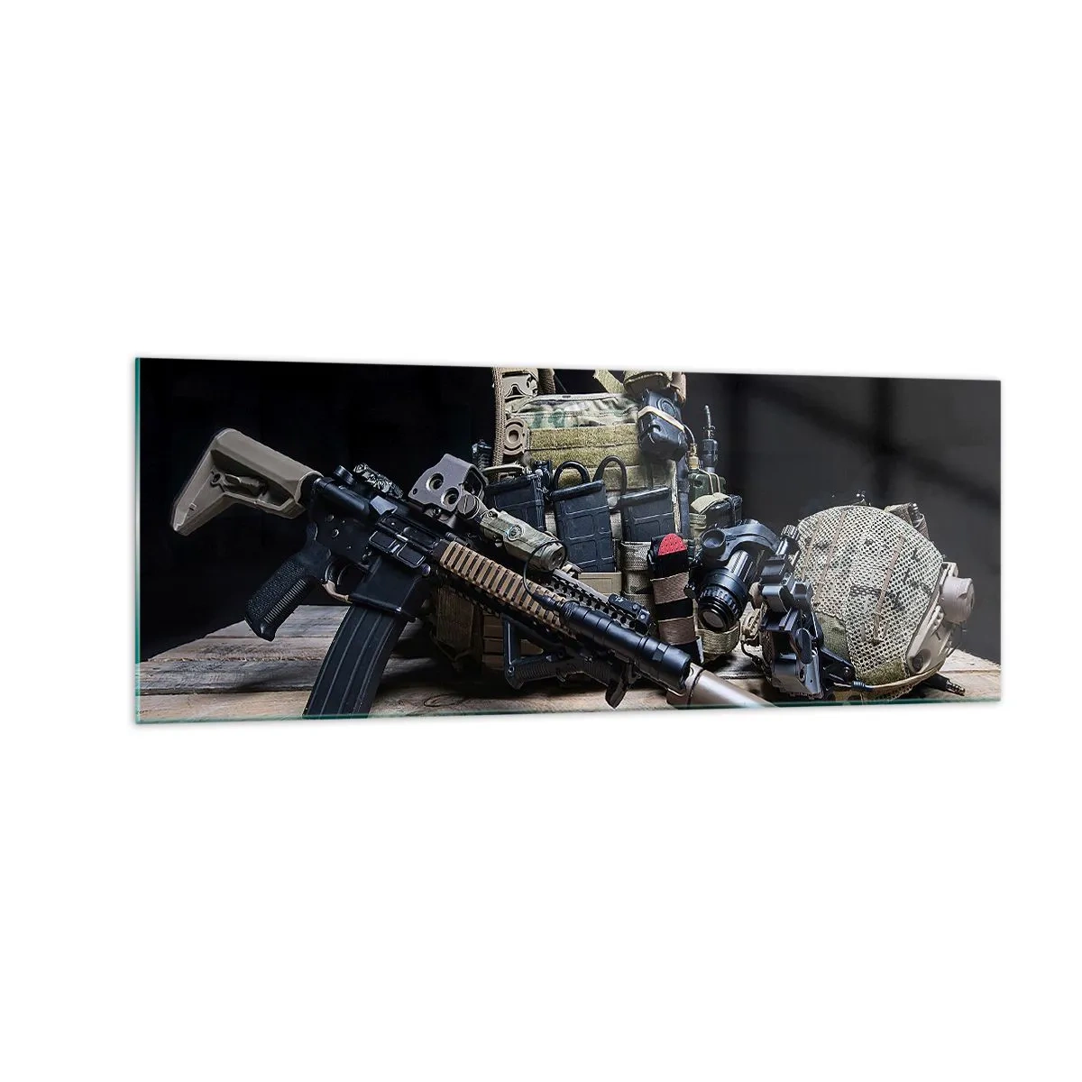 Obraz na skle - Pohov! - 140x50 cm