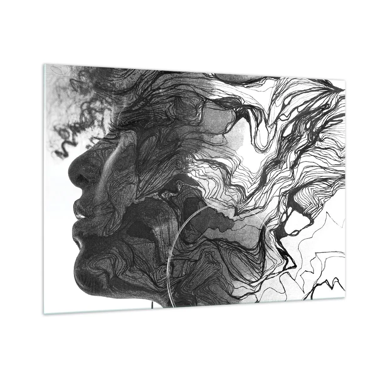 Obraz na skle - Zapletená ve snech - 100x70 cm
