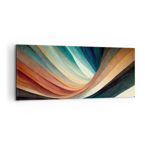Obraz na plátně - Utkané z barev - 100x40 cm