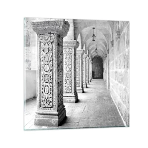 Obraz na skle - Kam...? - 70x70 cm