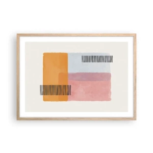 Plakát v rámu světlý dub - Z rohu do rohu - 70x50 cm