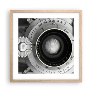 Plakát v rámu světlý dub - Příběh o Hollywoodu - 40x40 cm