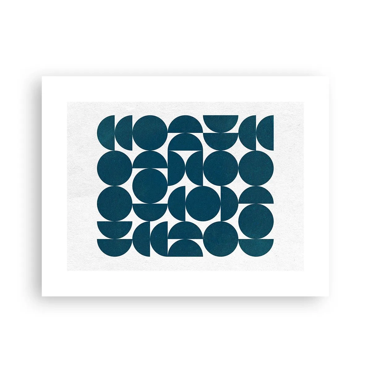 Plakát - Kruhy a půlkruhy - 40x30 cm