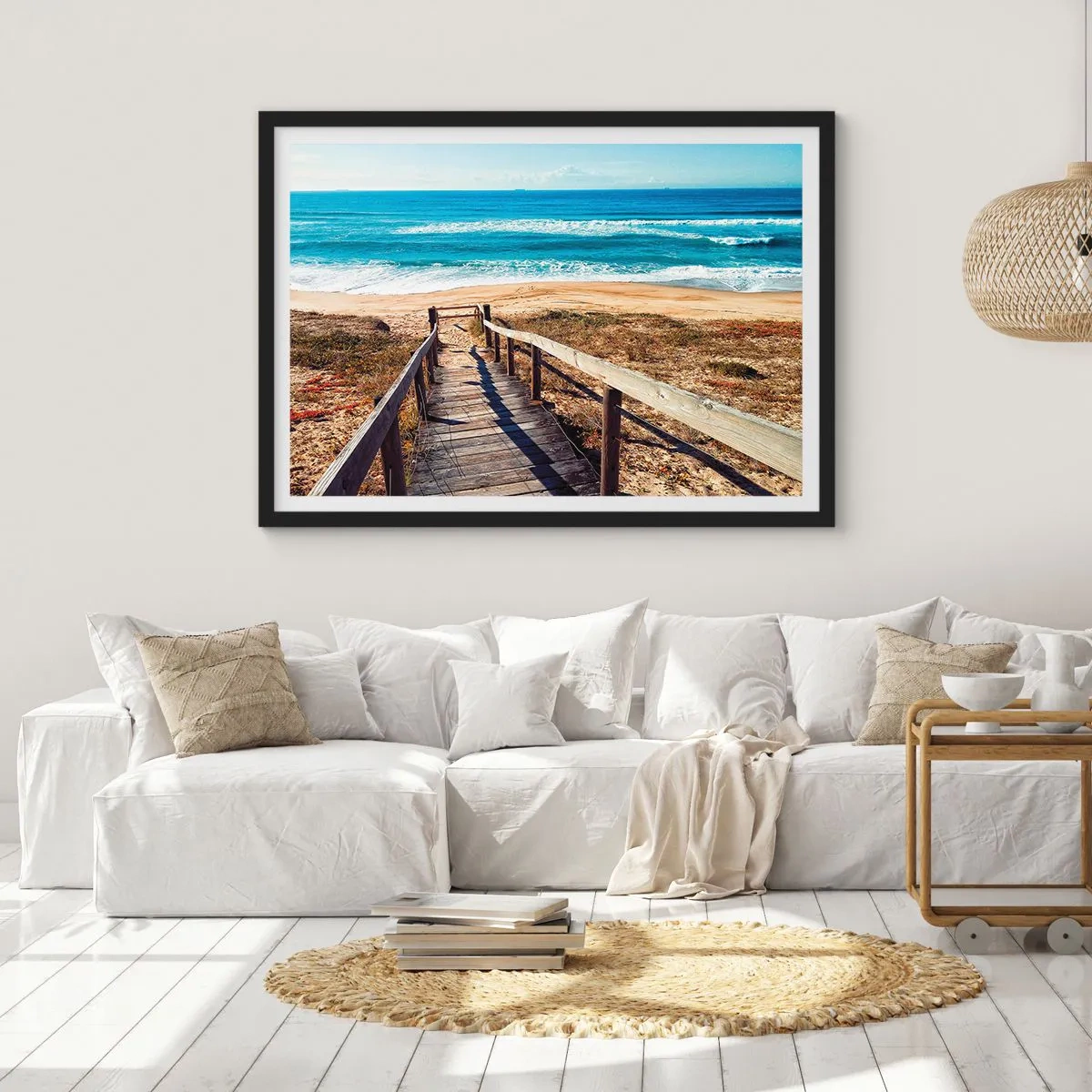 Plakát v černém rámu - Běž! - 70x50 cm
