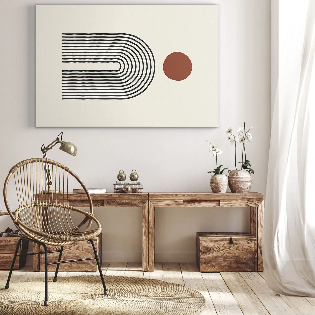 Obraz na plátně - Magnetismus tvarů a barev - 100x70 cm