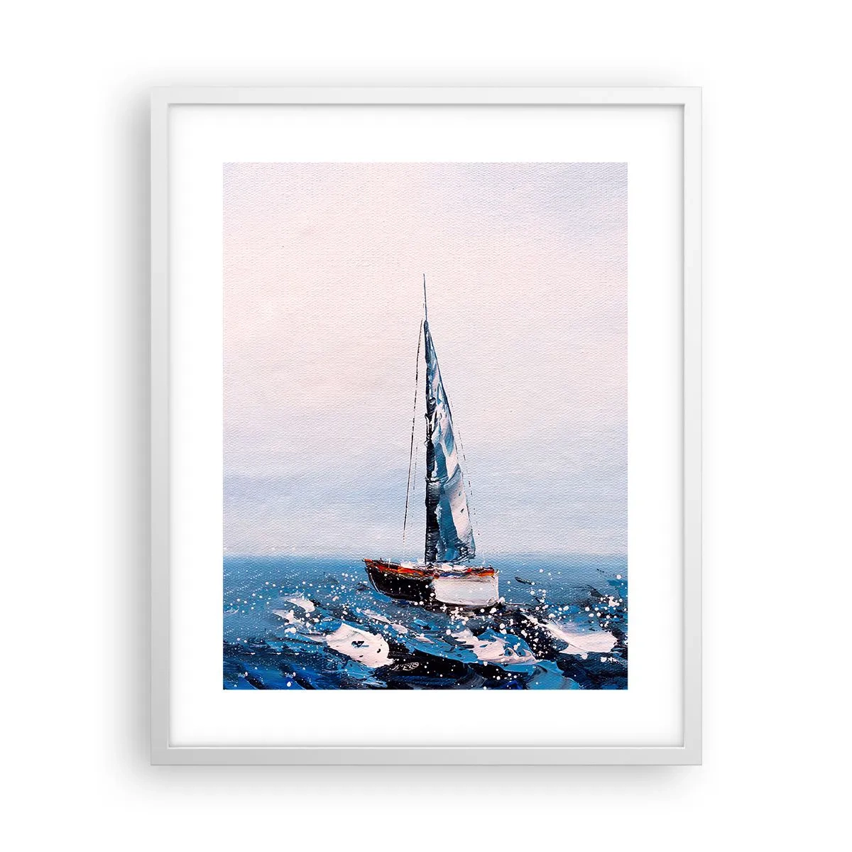 Plakát v bílém rámu - Bratrství větru - 40x50 cm