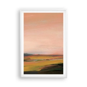 Plakát v bílém rámu - V růžových tónech - 61x91 cm