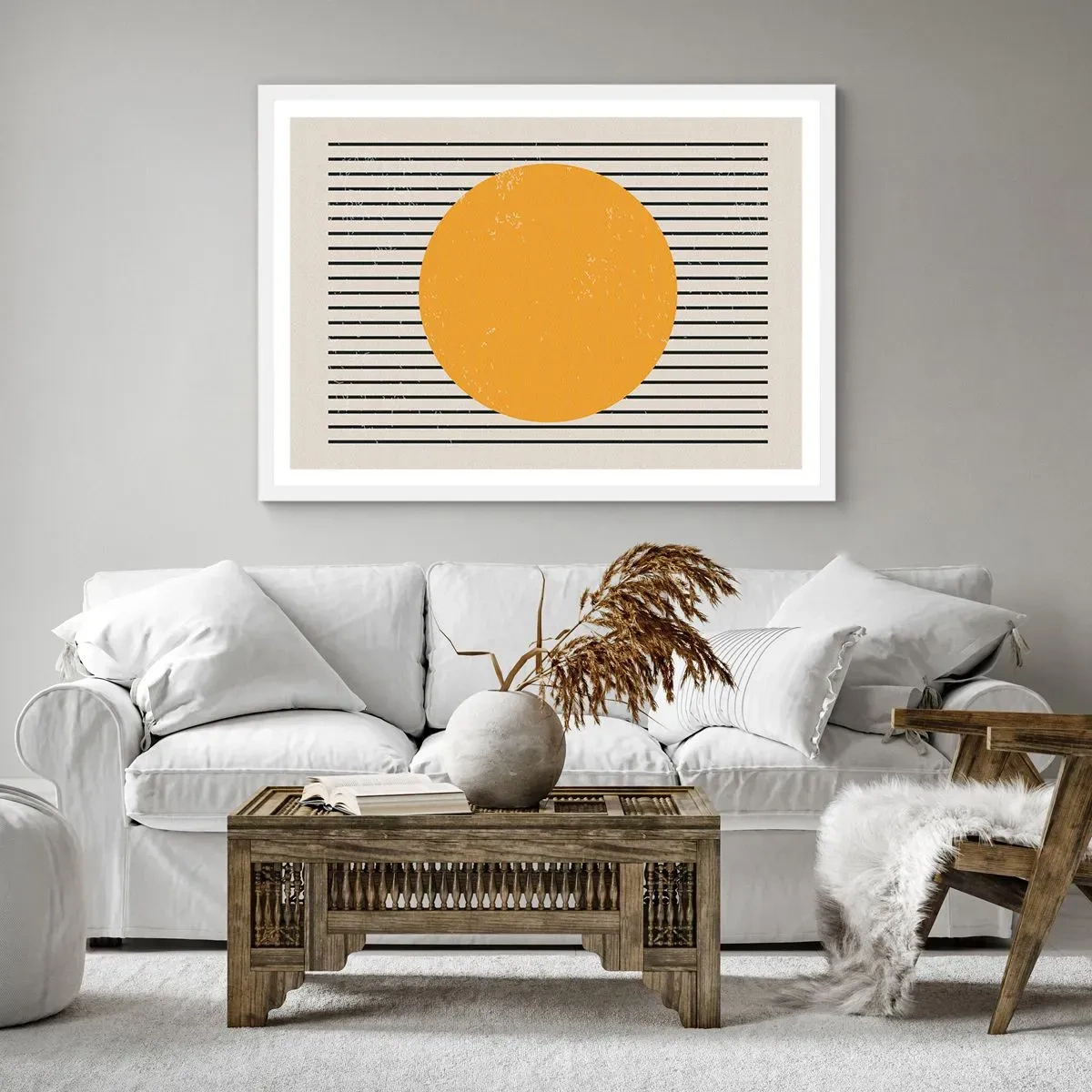 Plakát v bílém rámu - Síla jednoduchosti - 70x50 cm