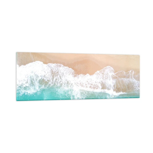 Obraz na skle - Mazlivý dotek - 90x30 cm