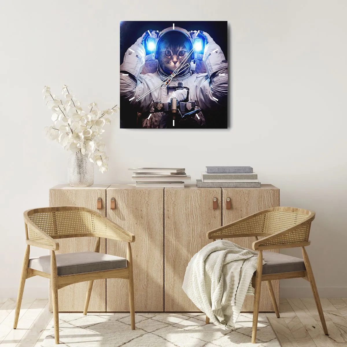 Nástěnné hodiny - Houston, máte problém - 30x30 cm