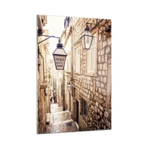 Obraz na skle - Okouzlující ulička - 50x70 cm