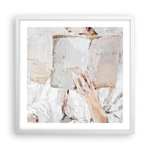 Plakát v bílém rámu - V jiném světě - 50x50 cm