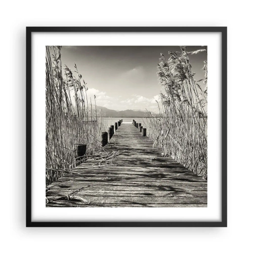 Plakát v černém rámu - V ústraní travin - 50x50 cm