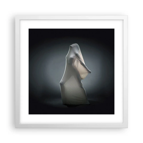 Plakát v bílém rámu - Skryté touhy - 40x40 cm