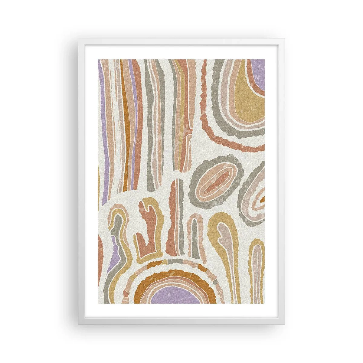 Plakát v bílém rámu - Barevné průřezy - 50x70 cm