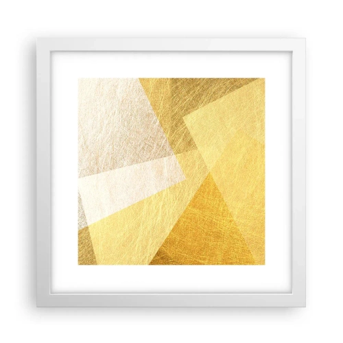 Plakát v bílém rámu - Počasí geometrie - 30x30 cm