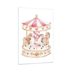 Obraz na skle - Sladký svět dětství - 70x100 cm